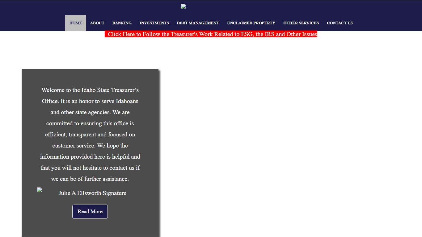 Idaho State Treasurer's Office | Boise, Idaho